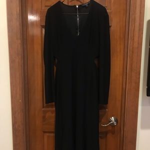 Christian Siriano Black gown/dress with slits